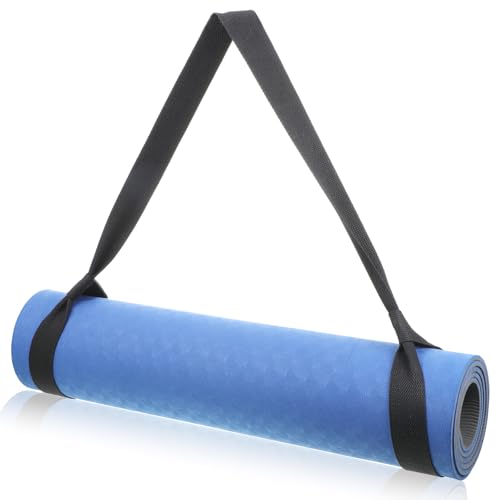 Aphumedc Black Yoga Mat Carrier, Multi-purpose Strap for All Mat Sizes, Easy-Cinch Yoga Mats Holder for Carrying and Organizing, Adjustable Straps Hands-Free - (Mat Not Included)