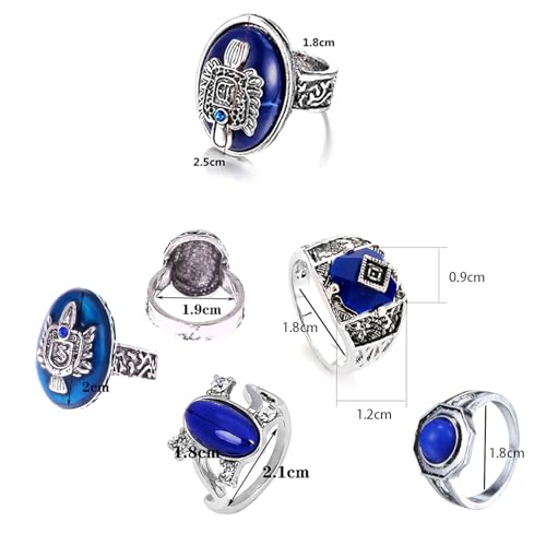 Vampire Damon Stefan Rings Set Fashion Daylight Walking Signet Katherine Ring Carolim Forbes Elena Daylight Ring with Stickers 25 pcs2