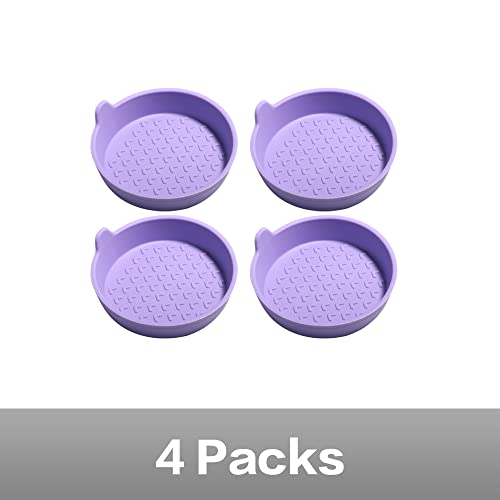 4 Packs de Posavasos de Silicona para Portavasos de Auto miniatura 2