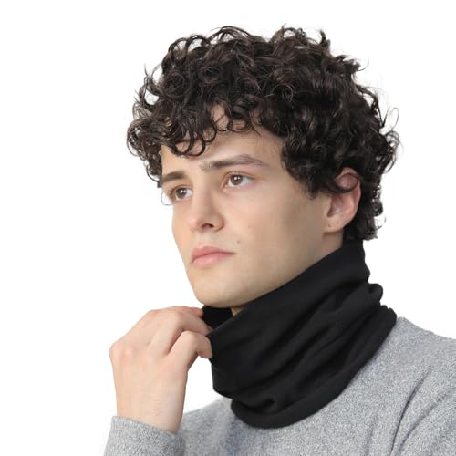 NovForth Baumwolle Schal Herren, Schlauchschal für kalte Tage, elastischer Halsschlauch und Halswärmer für Outdoor-Sport, perfekt für Skifahren, Wandern, Radfahren Unisex