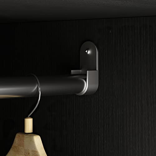 Aiegle BL-KF200167-03-8.27 2 Doors Wardrobe Armoire With Drawer, Freestanding Armoire Wardrobe Closet With Hanging Rod, Bedroom Wood Clothes Storage Cabinet Organizer thumb #4