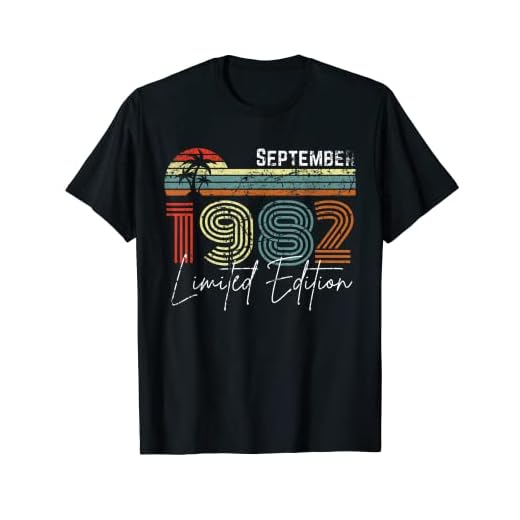 40 años de septiembre de 1982, edición limitada. Camiseta