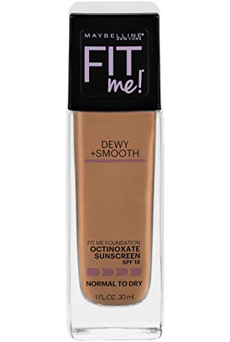 Maybelline New York Fit Me Dewy + Smooth Foundation, 330 Toffee, 1 Fl