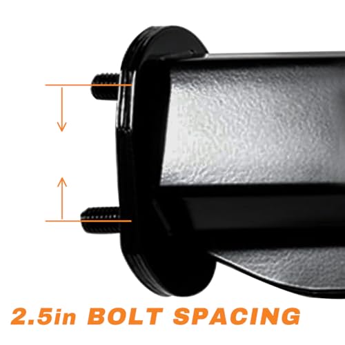 Image of 2 Pack Angled Mudflap Hangers Brackets Mud Flap Holder Mounting Kit 30 inch Length Spring Loaded with Reflective Tapes fit for 2-1 /2 inch Bolt Spacing Semi Trucks, Black