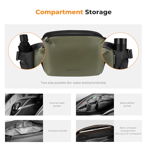 Image of K&F CONCEPT Camera Sling Bag Crossbody Bag Waterproof Camera Shoulder Backpack DSLR /SLR /Mirrorless Camera Case