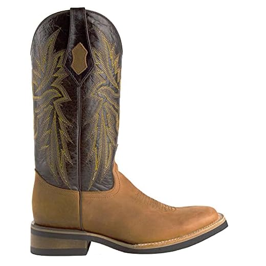 Ferrini Men's Maverick Brown Square Toe Western Boot, 13 D US