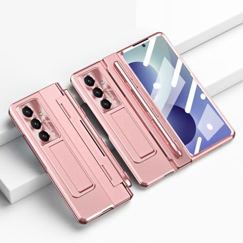Coque antichoc Z Fold 8 or rose résout le stockage du stylo S et la casse écran