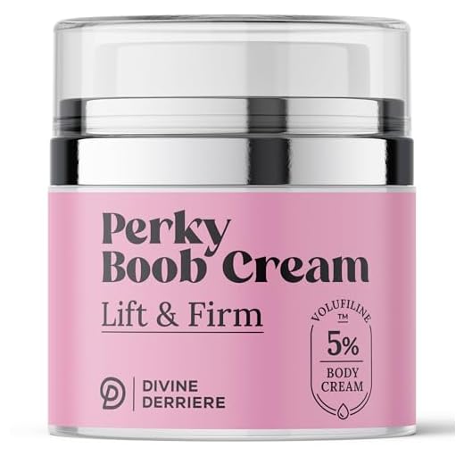 Divine Derriere Perky Body Cream - Lift & Firm Skin Tightening Cream for Body - Moisturizing Chest Firming Cream with Volufiline Helps Tighten Saggy Crepey Skin for a Perkier Look & Toned Décolleté