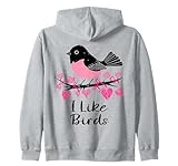 I Like Birds Minimalista Divertido Patio Pájaro Sudadera con Capucha