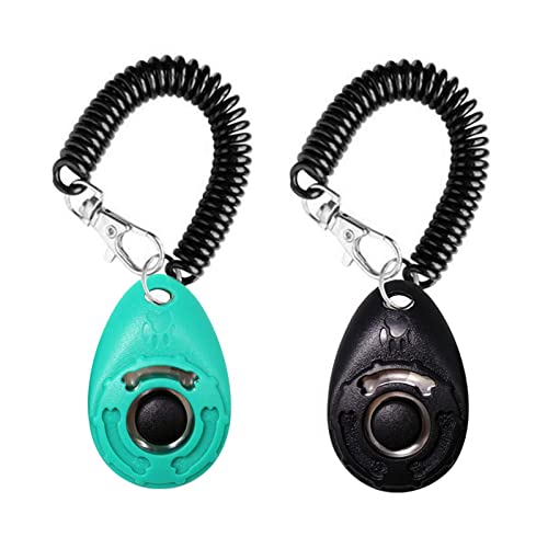 Clicker para perros, clicker de entrenamiento con correa de mano...