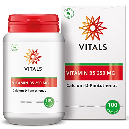 Vitals - Vitamin B5 250mg, Calcium-D-Pantothenat, 100 Kapseln. Enthält eine Hohe Dosis in Reiner Form. 100{ab7ab6d23ed985c9ddd4b4d81cdbf6d375fd56ff92fc51b1c6de6646b12dedf5} vegan Pantothensäure. Vitals - Vitamin B5 250mg, Calcium-D-Pantothenat, 100 Kapseln. Enthält eine Hohe Dosis in Reiner Form. 100{ab7ab6d23ed985c9ddd4b4d81cdbf6d375fd56ff92fc51b1c6de6646b12dedf5} vegan Pantothensäure.