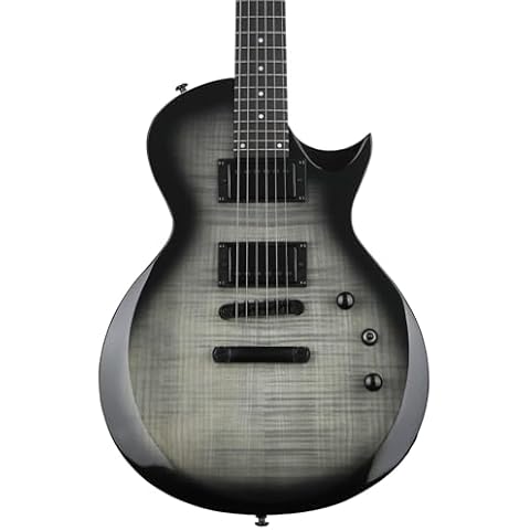 ESP LTD EC200DX FM Electric Guitar, Charcoal Burst Cover