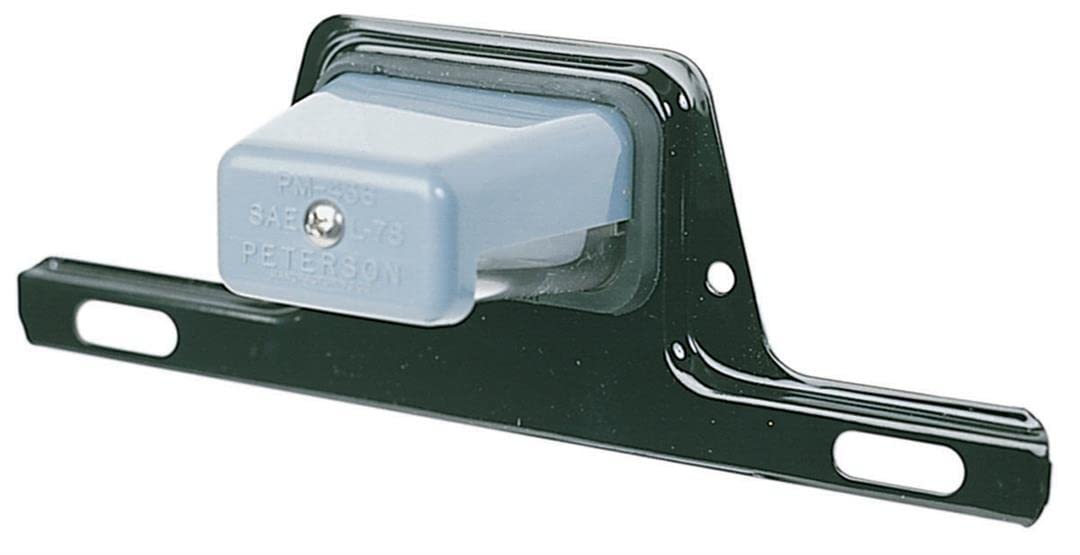 PETERSON MFG Peterson M436B Clear License Plate Light with Steel Bracket