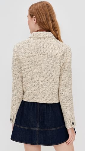 Madewell Women's Tweed Shirt Collar Jacket3