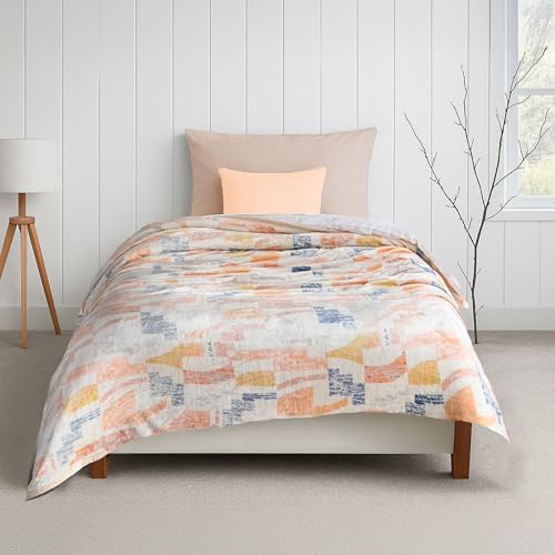 Image of MYTRIDENT Home Essential Flannel Printed Blanket for Winter Single Size (160 cm x 220 cm), 290 GSM, Logan