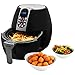 MEDION Air Fryer E10 S (Friteuse sans huile à air chaud, capacité 4 L, 1500 W, 8 programmes automatiques, régulation de la température et du temps, petit et facile à utiliser, MD17320) noir