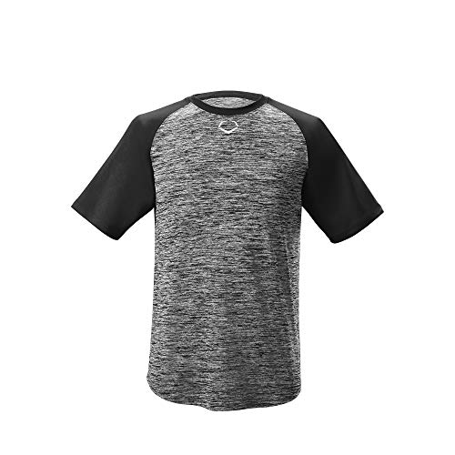 EvoShield Youth E304 Performance Pullover Tech Tee, Black - Medium
