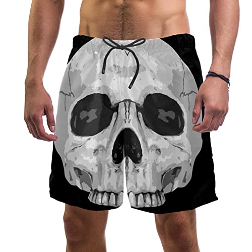 Maillots de bain hommes squelette JDEZ short de plage séchage rapide