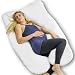 Full Body Pregnancy Pillow – Extra Soft U Shaped Support Cushion for Maternity Nursing and Back Pain Relief - 100% Cotton Washable Cover