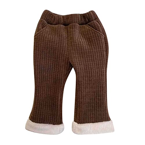 Fleece Stockings for Girl Toddler Kids Baby Girls Cotton Knitted Lined Leggings Stretchy Basic Ankle Length Pants