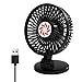 Ventilateur USB,Mini Ventilateur de Table USB Personnel avec 3 vitesses,Réglable Sur 115 °,Ventilateur de Table USB Slient,Idéal pour le Lit,le Bureau,la Voiture, la Poussette,le Camping