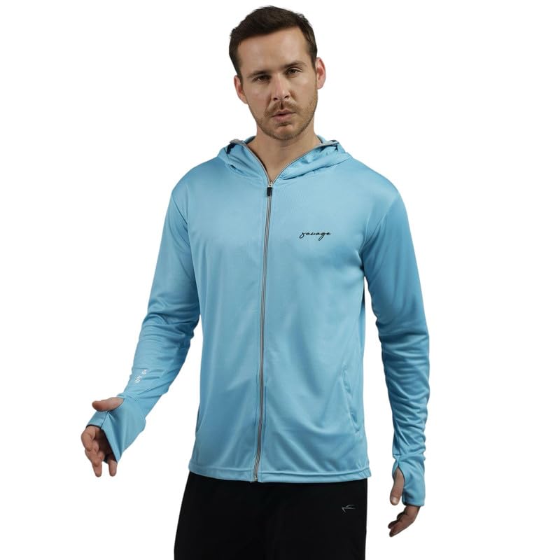 Image of BE SAVAGE Balaclava Sunscreen Jacket For Men