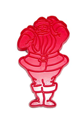 Vintage Tupperware Red Plastic Santa Claus Christmas Cookie Cutter Vintage Tupperware Red Plastic Santa Claus Christmas Cookie Cutter