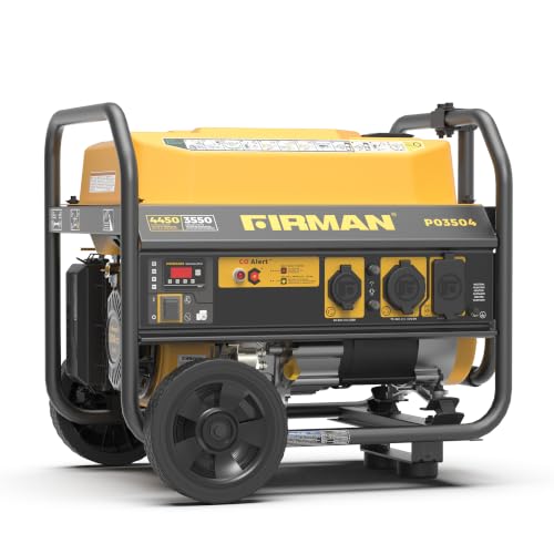FIRMAN P03504 Gas Portable Generator, 120V Recoil Start