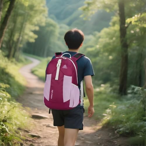 Mochila ligera plegable 25L para senderismo y viaje miniatura 6