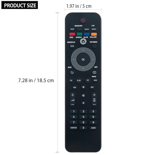 Allimity NB540 Replacement Remote Replacement for Philips Blu-ray DVD Player NB540UD BDP5320 BDP3020 BDP5010 BDP7310 BDP3010 BDP5012 BDP7500B2 BDP5110 BDP5005F7 BDP5320F8 BDP7310F7 BDP5005