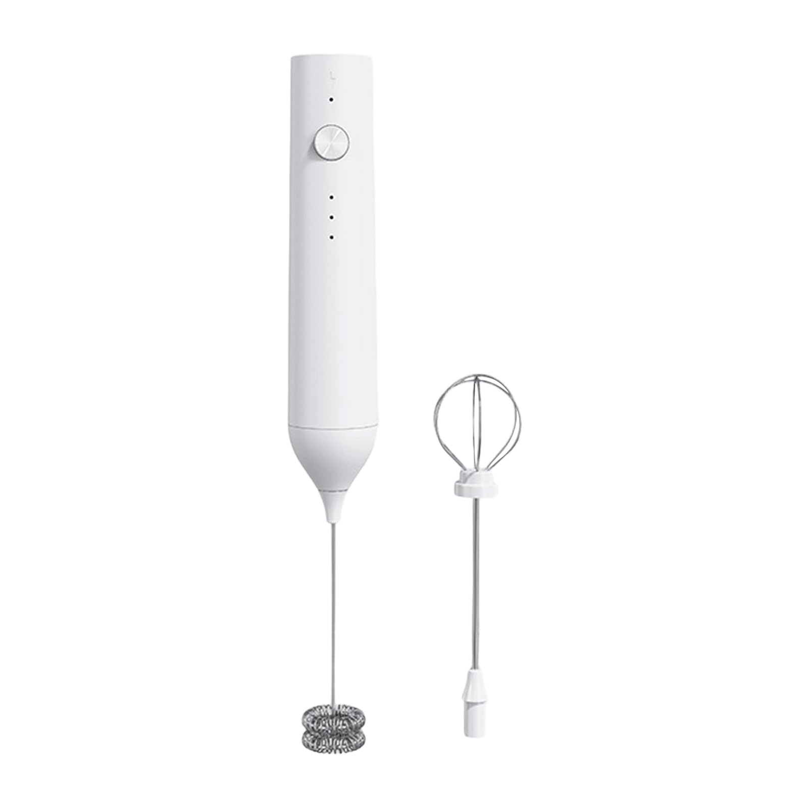 Linvimia Electric Milk Frother Whisk with Metal Heads 500mAh Rechargeable Battery Suitable for Coffee Cream and Baking Recipes Multifunctional Electric Whisk