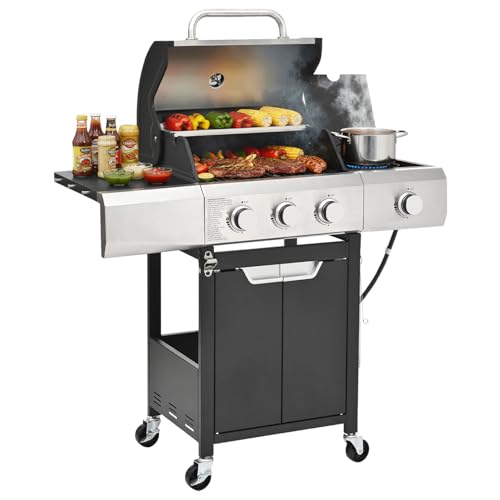 EUHOME 3-Burner Portable Gas Grill