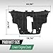 LQI Lower Engine Splash Shield Under Cover Compatible with Fiat 500X 2016-2018, Fit Jeep Renegade 2015-2018 CH1228133, 68420672AA, 68248089AA Black