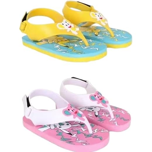 Kids Cartoon Sandals + Flip-Flops Combo Pack of 2