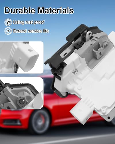 Image of 8K0839016A Door Lock Latch Actuator Fit for Audi Porsche A4 Q5 A4 Quattro | Fit for S4 Cayenne Panamera, Replace 9A783911601 V10852332, Rear Right Passenger Side