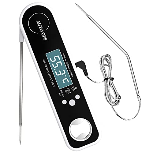 [Display preciso] Ampio display, letture più chiare; plug and play, misurazione della temperatura rapida e precisa. Impermeabile per tutto il corpo, utilizzabile con le mani bagnate; Impermeabile IP76, non facile da danneggiare, economico e più durevole.