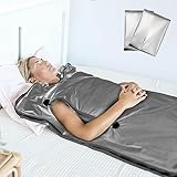 LifePro Sauna Blanket for Detoxification - Portable Far Infrared Sauna for Home Detox Calm Your Body and Mind Regular Gray - Sauna for in-Home Use