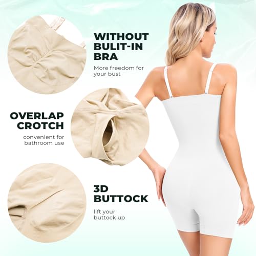Image of fortix Strapless Shapewear Bodysuit for Women Full Body Shapewear Tummy Control Seamless Snatched Shaper Under Dresses