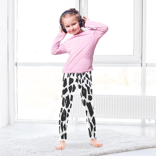 Toddler Girls Leggings Printed Yoga Pants Leggings Graffiti White Black for Kids4