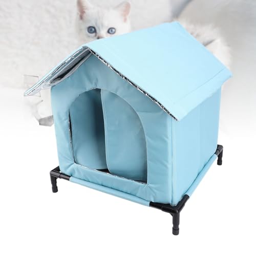 Abri d'hiver pour chat errant bleu Fafeicy étanche - 3