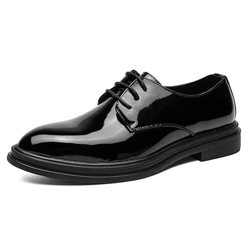 Men's Dress Shoes Men Patent Leather Business Formal Oxford Shoes Comfortable Walking Shoes