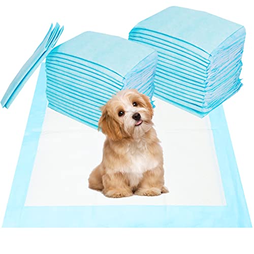 Kathson Puppy Pee Pads Rabbit Disposable Potty Training Pad 100Pcs Super Absorbent & Leak-Free Doggy Pet Supplies For Bunny Kitten Small Dog Guinea Pig 13 Inch X 18 Inch cover