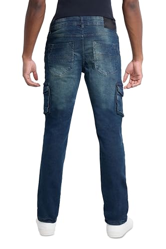 X RAY Mens Denim Jeans, Slim Fit Basic Washed Tapered Leg Stretch Jeans for Men2