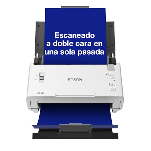 EPSON Workforce DS-410 | Escáner de Documentos A4-600 dpi, Modo A...