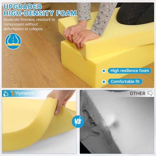 Custom Size Bench Cushion for Indoor/Outdoor Furniture,Waterproof Window Seat/Piano Bench/Swing Cushion (Custom Sizes/Colors/Non-Slip Method)