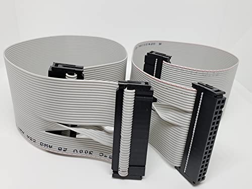 Cable plano de 14 pulgadas 2x17 pines, pack x2 miniatura 1