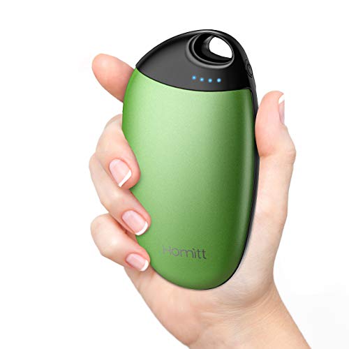 Homitt Rechargeable Hand Warmer, 6700mAh Electric Portable Pocket Hand Warmers/Power Bank, Dual-Sided H