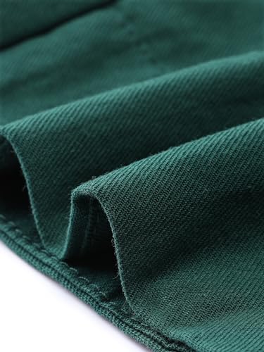 Allegra K A24022600UX0300 Women'S Wide Leg Jumpsuit 2024 Sleeveless Collared Tie Waist Coverall Button Down Cargo Jumpsuits Medium Peacock Blue thumb #4