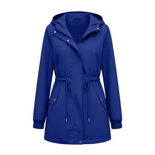 Chubasquero para mujer impermeable y ligero con capucha ajustable 4