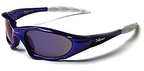 X-Loop 3182 Sunglasses Blue Frame Smoke-Blue Lens3